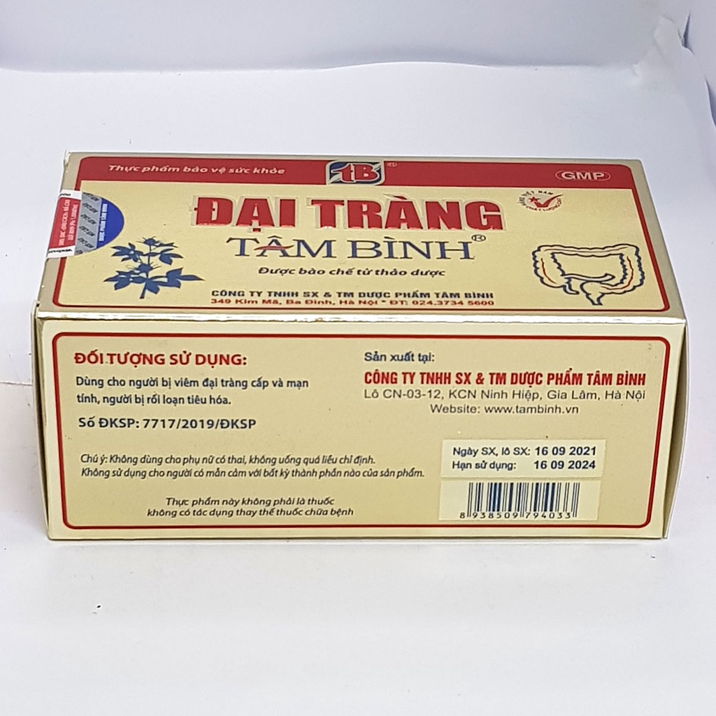Đại Tràng Tâm Bình - Hỗ trợ giảm các triệu chứng đại tràng co thắt, rối loạn tiêu hóa (60 viên)