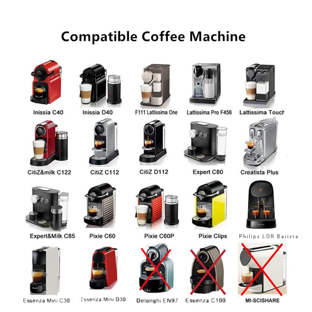 Bộ Lọc Cà Phê Tái Sử Dụng Được Crema Cho Nespresso Inissia Lattissima