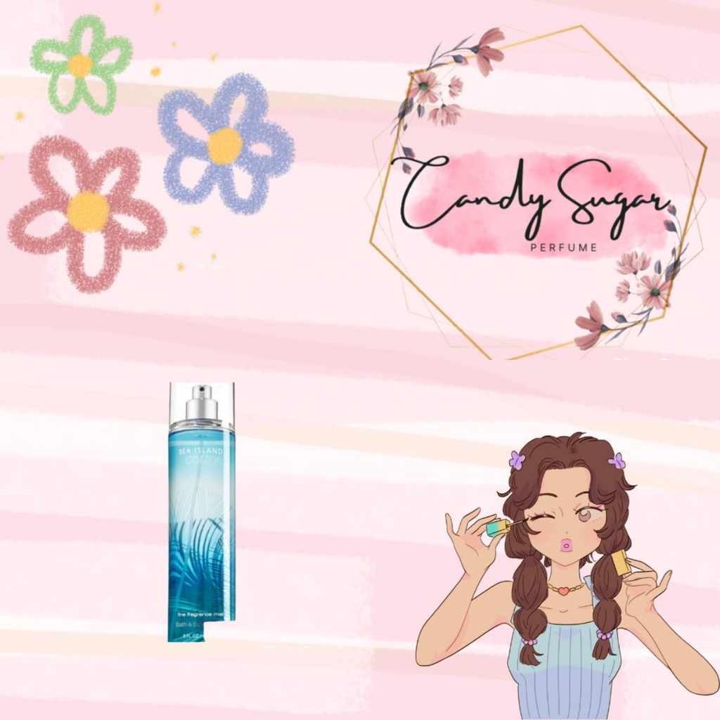 Xịt Thơm Toàn Thân Bath And Body Works - SEA ISLAND COTTON 236ml NEW
