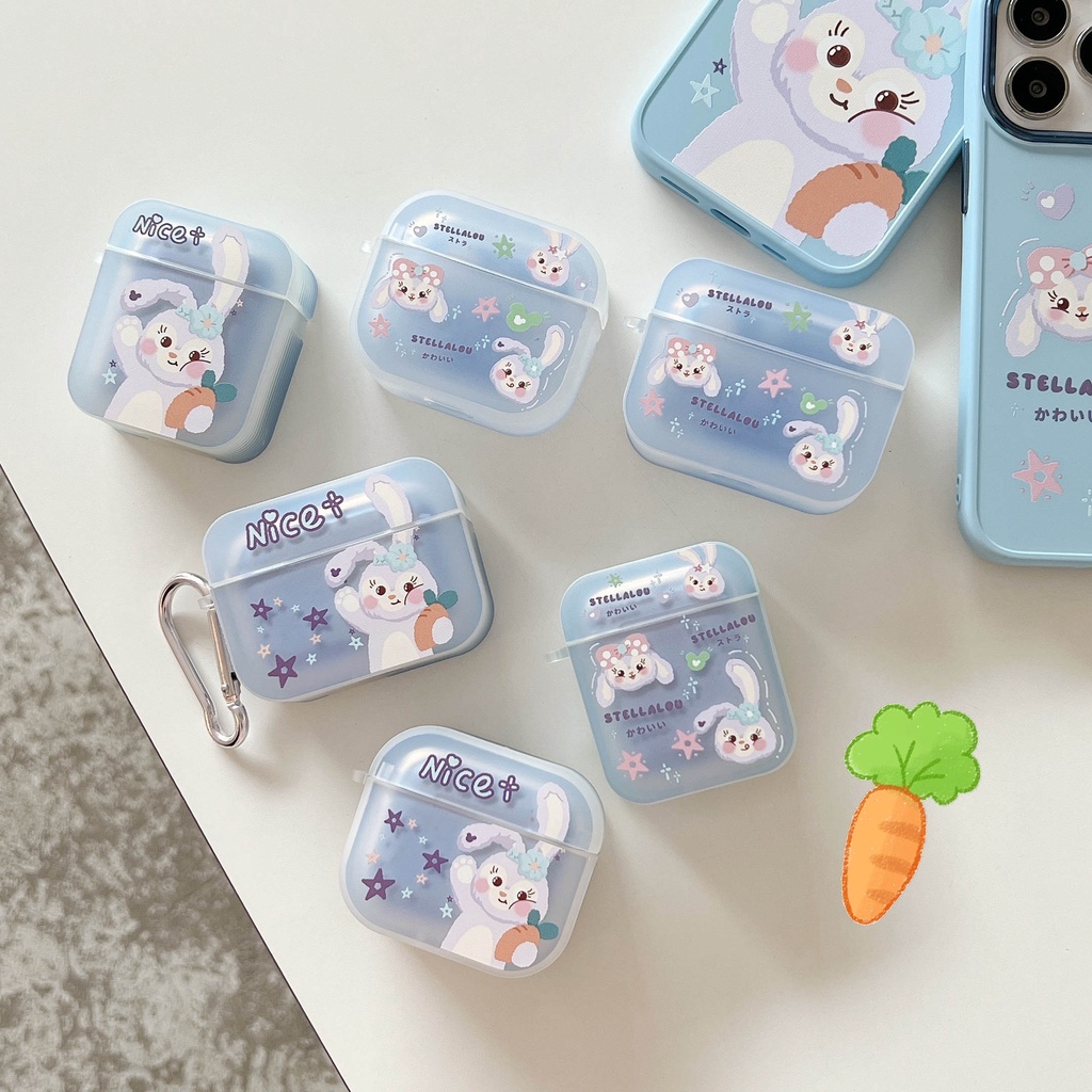 Vỏ Bảo Vệ Hộp Sạc Tai Nghe compatible AirPods3 compatible AirPods3 Trong Suốt Họa Tiết Ngôi Sao Dailu 2021 New compatible AirPods3