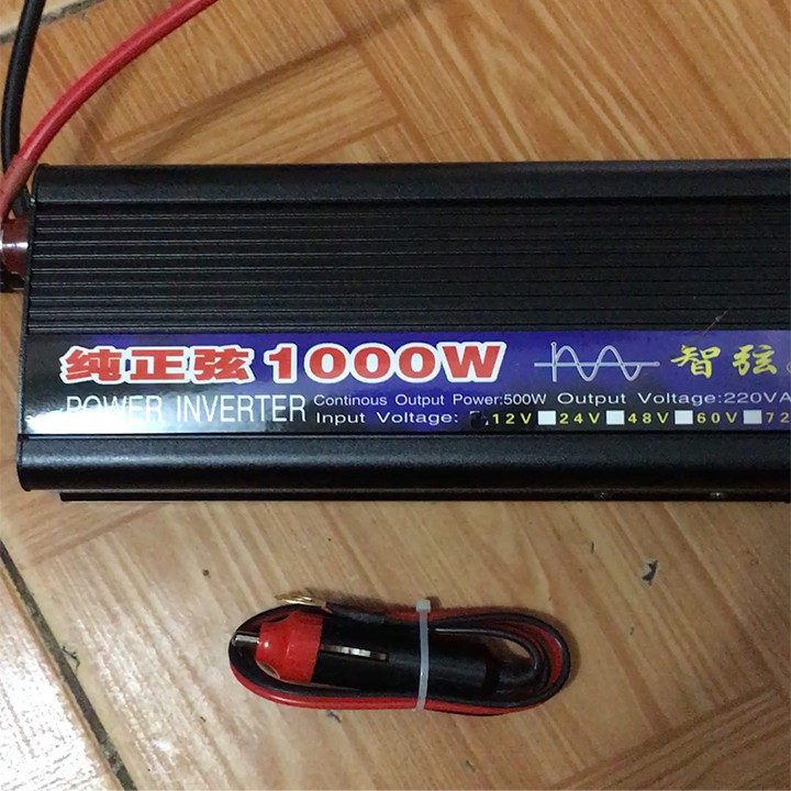 Bộ Đổi Nguồn 12V Lên 220V 1000W Sin Chuẩn