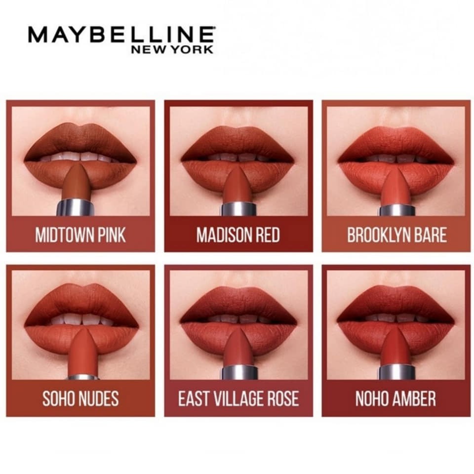 Son lì mịn môi Maybelline New York Colorsensation City Heat - The Bricks 3,9g