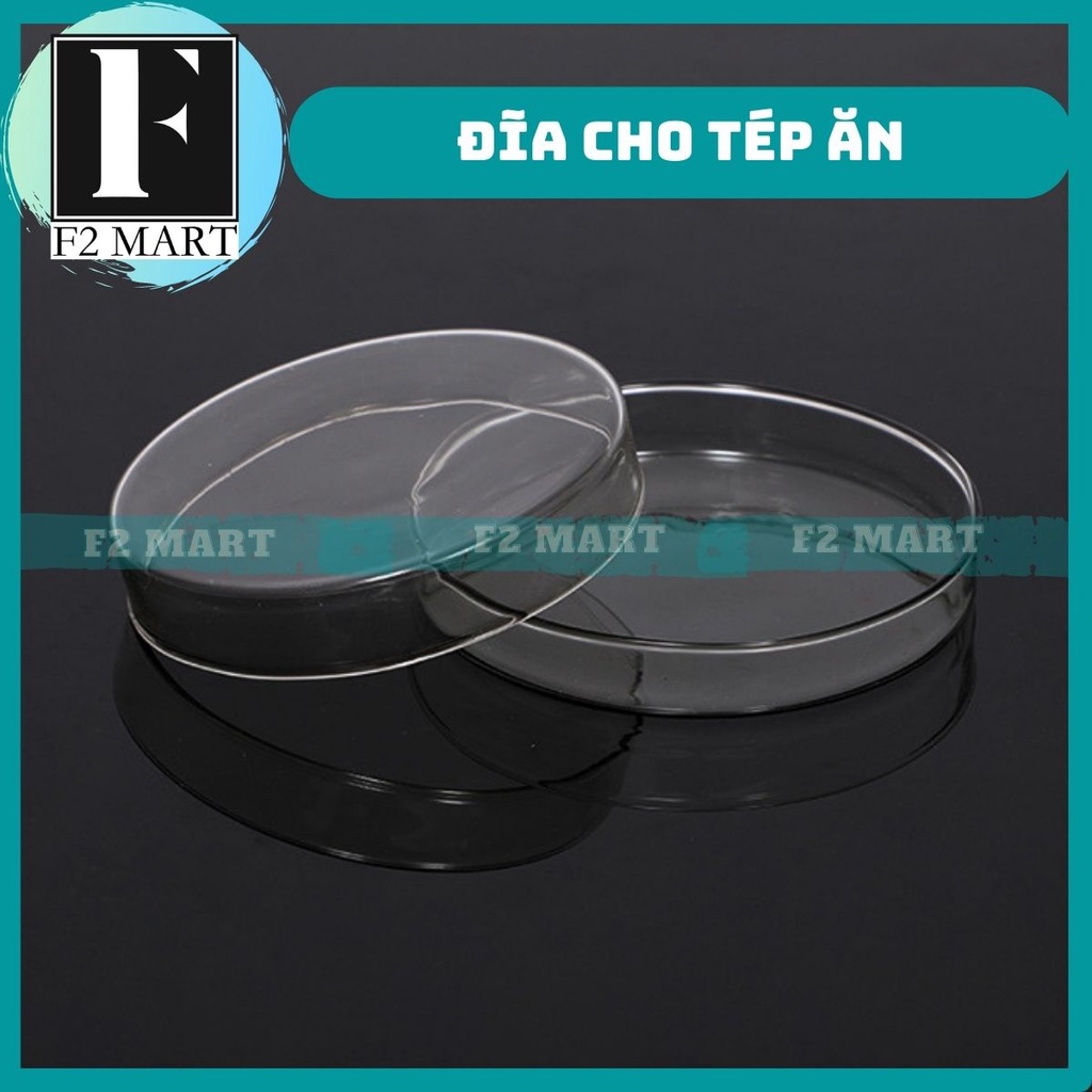 Đĩa cho tép ăn bằng thuỷ tinh - Chén cho tép ăn  - khay đựng thức ăn tép, cá thủy sinh