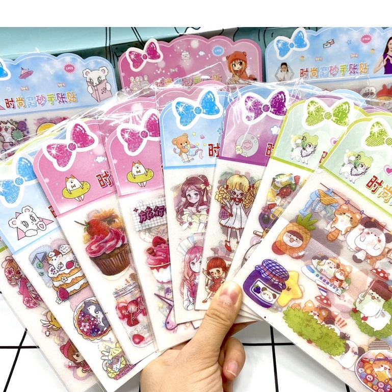Set 3 tấm sticker dán trang trí