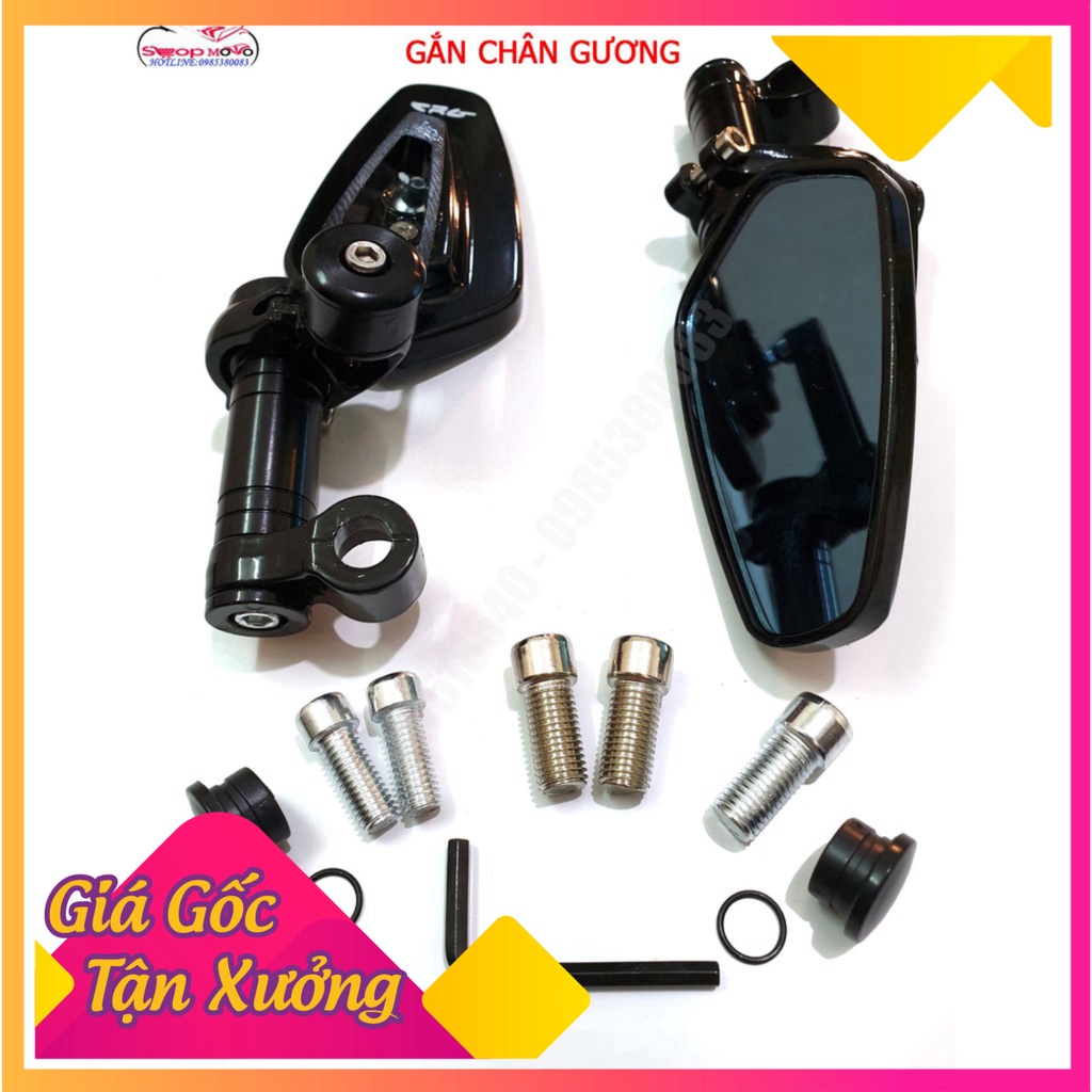 COMBO 1 CHIẾC GƯƠNG GÙ GẮN CHÂN GƯƠNG + RON CHẾ XOAY 360 ĐỘ (Ảnh Sp thật)