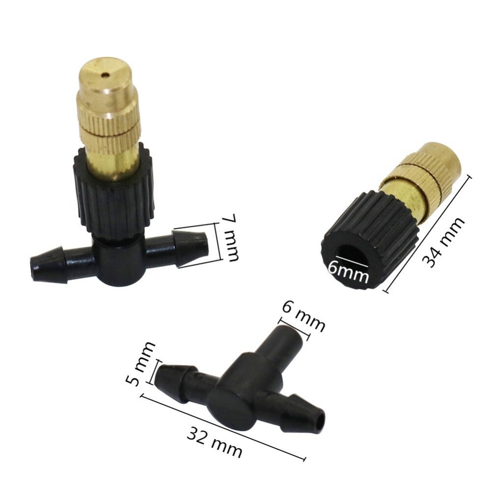 Béc phun sương kèm T nối ống 5x7mm