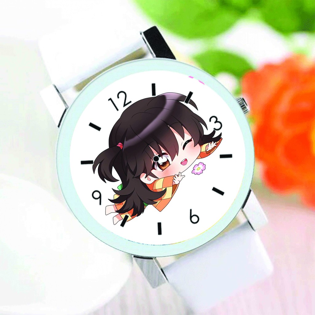 Đồng hồ đeo tay in hình INUYASHA KHUYỂN DẠ XOA nam nữ anime chibi thời trang dễ thương độc đáo