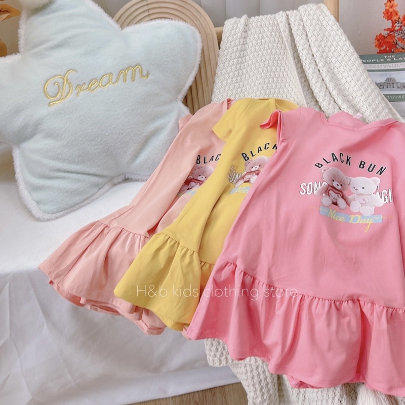 VÁY COTTON ĐUÔI CÁ SIÊU XINH CHO BÉ