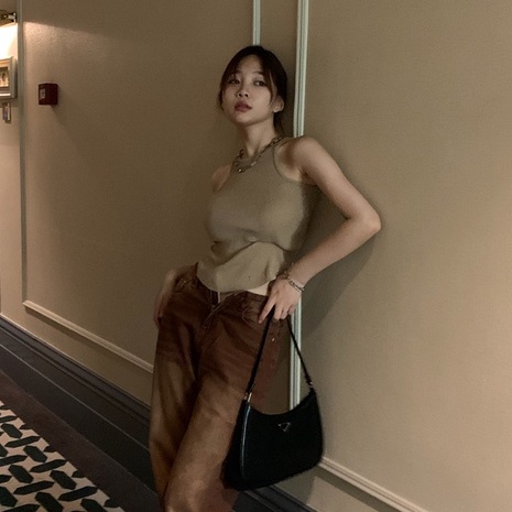 Áo Dệt Kim Không Tay Dáng Ôm Thời Trang Hàn Quốc Dành Cho Nữ