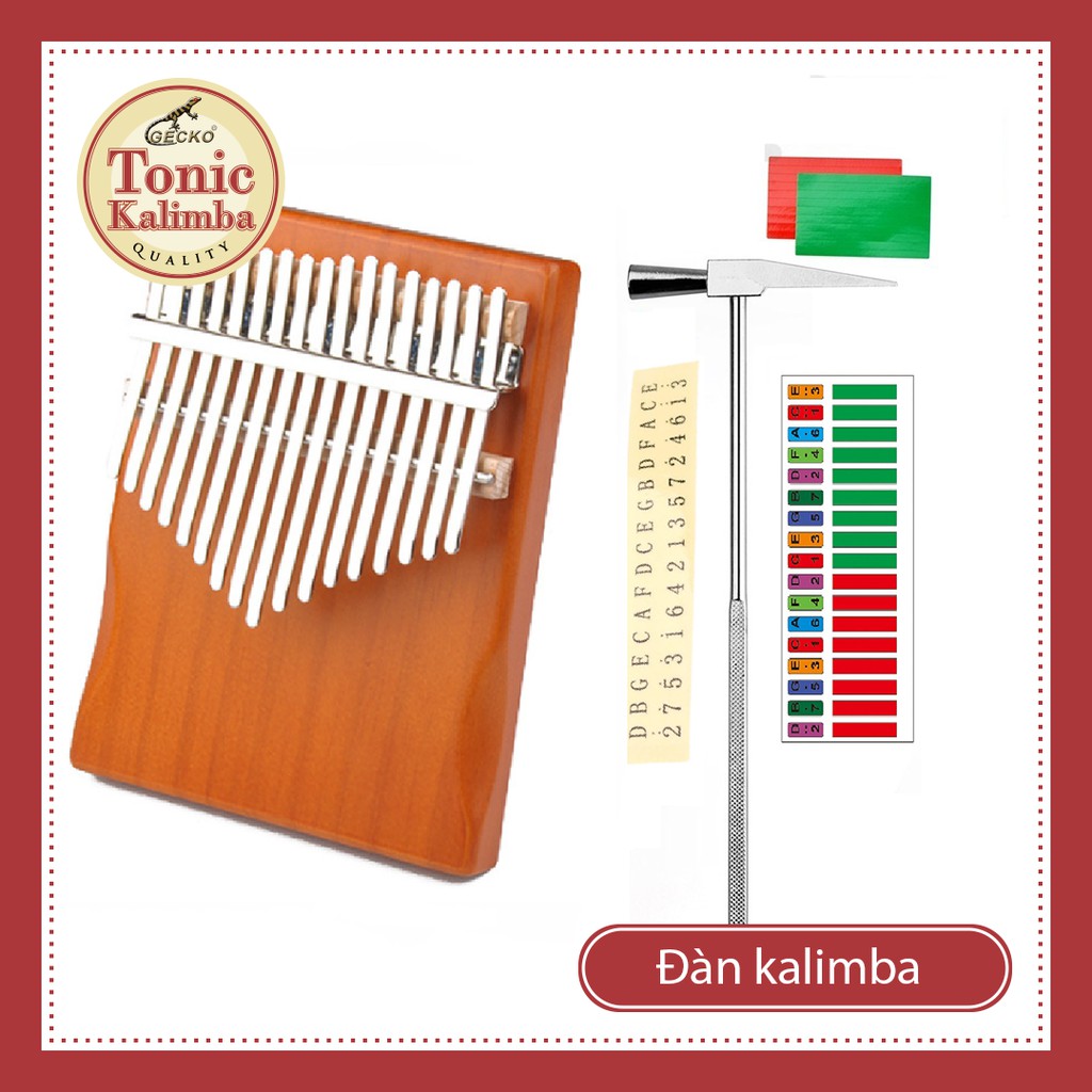 Đàn Kalimba Giá Rẻ KIMI Gỗ Nguyên Khối gỗ gụ