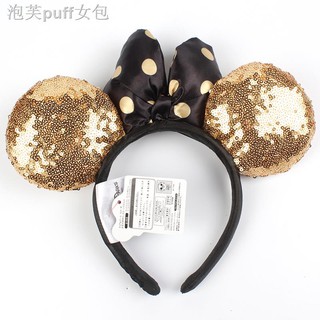 ❀♧Minnie Băng Đô Chuột Mickey Chấm Bi Băng Đô Disney Chơi Ảnh Kẹp Tóc Dễ Thương Trẻ Em Trưởng Thành Mickey Mũ