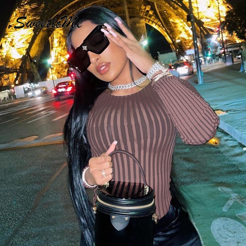 Bộ áo liền quần cổ tròn dáng ôm thời trang quyến rũ cho nữ 2021 | BigBuy360 - bigbuy360.vn