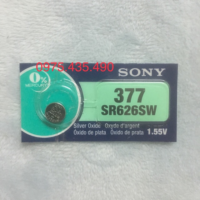 Pin SR626SW Sony Chính Hãng Vỉ 1 Viên