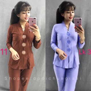 Đồ Lam Đi Chùa # Bà Lai Lắc Đồng Tiền # Đồ Bộ Nữ # Quần Áo