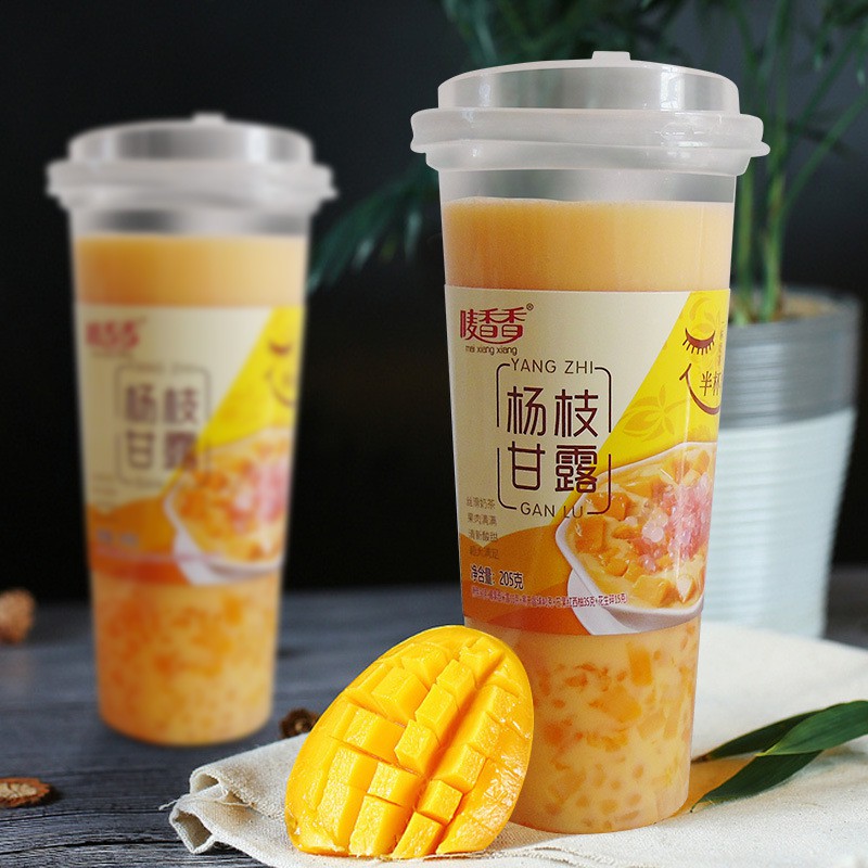 [HÀNG MỚI VỀ] Trà Sữa Xoài - Trà Sữa Nướng Cao Quy Linh Full Topping Siêu Ngon - Hộp To 205gr