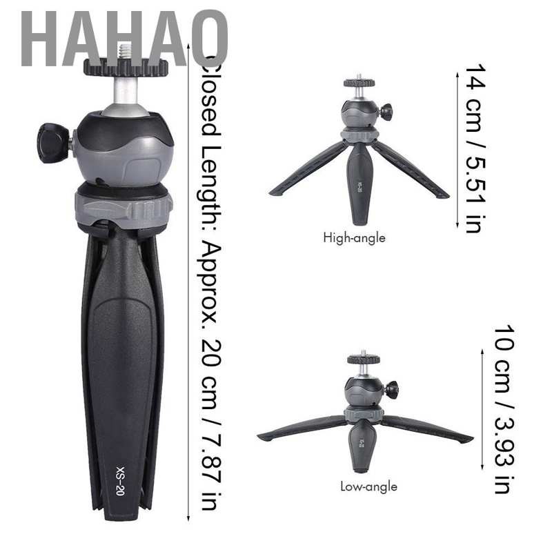 Đế ba chân mini XILETU để bàn có đầu bi xoay 360 độ hỗ trợ chụp ảnh cho camera