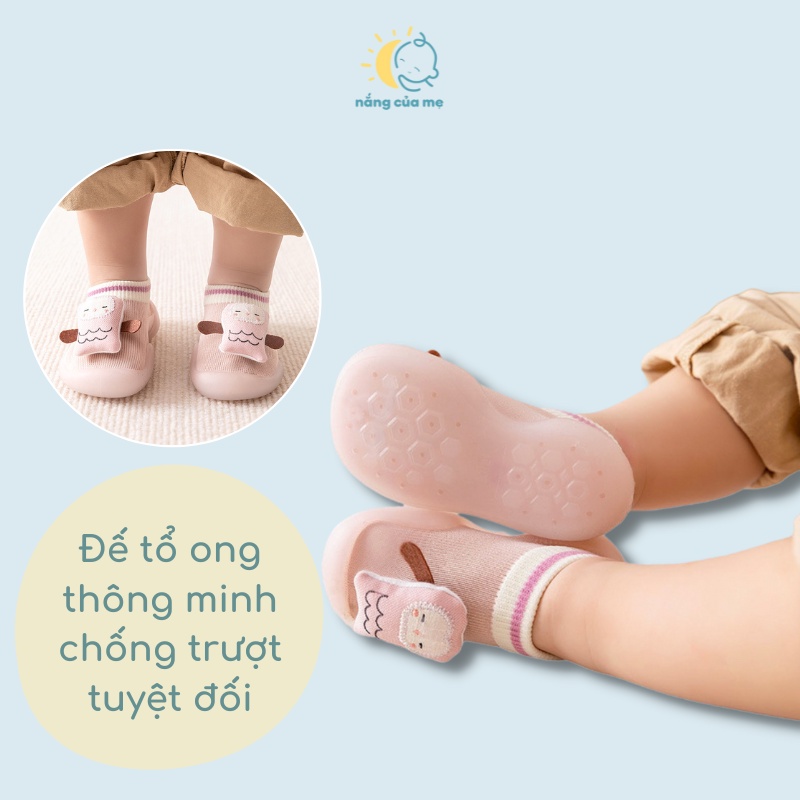 Giày Bún Tập Đi Cho Bé loại mềm nhẹ chắc chân bám sàn _ GIAYGAU_PEE