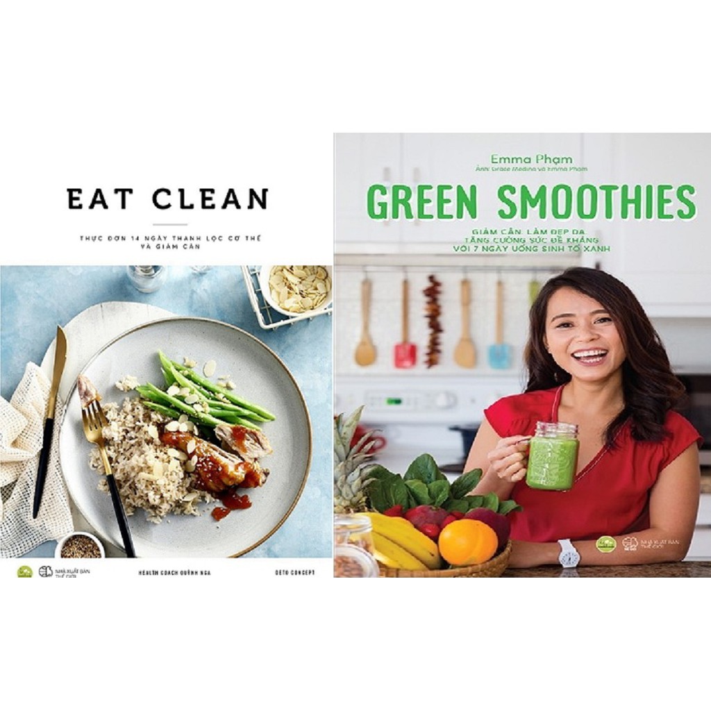 Sách - Combo Eat Clean + Green Smoothies - nguyetlinhbook