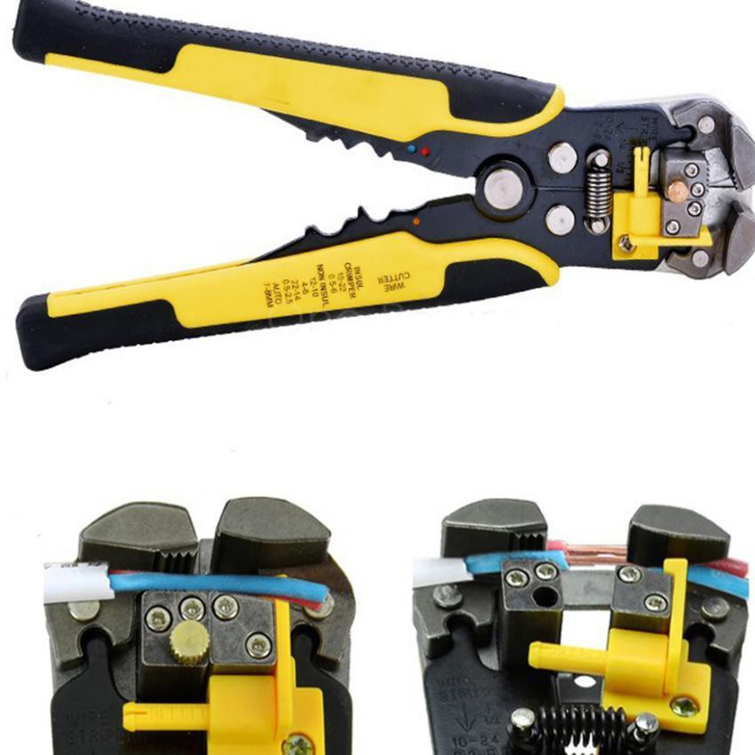 Kìm tuốt dây điện tự động cắt dây bấm cos đa năng