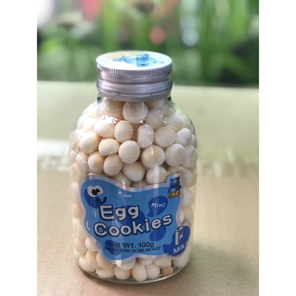 Bánh Trứng Mini vị Sữa IBO, Egg Cookies (Hộp 100g)