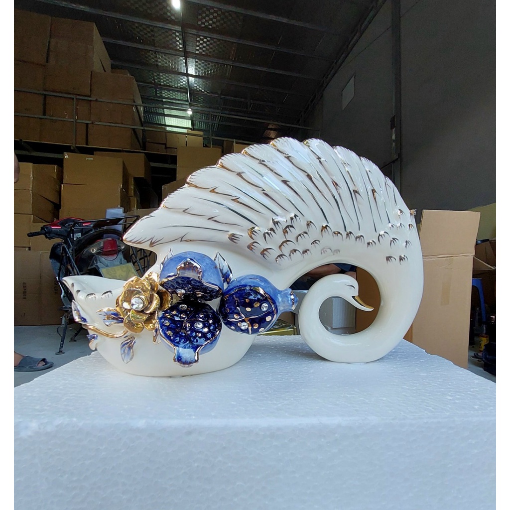 Kệ để Rượu Bằng Gốm sứ trắng vẽ vàng,trang trí Bàn,tủ decor nhà cửa,sang chảnh,quà tặng ý nghĩa,đẹp,giá rẻ