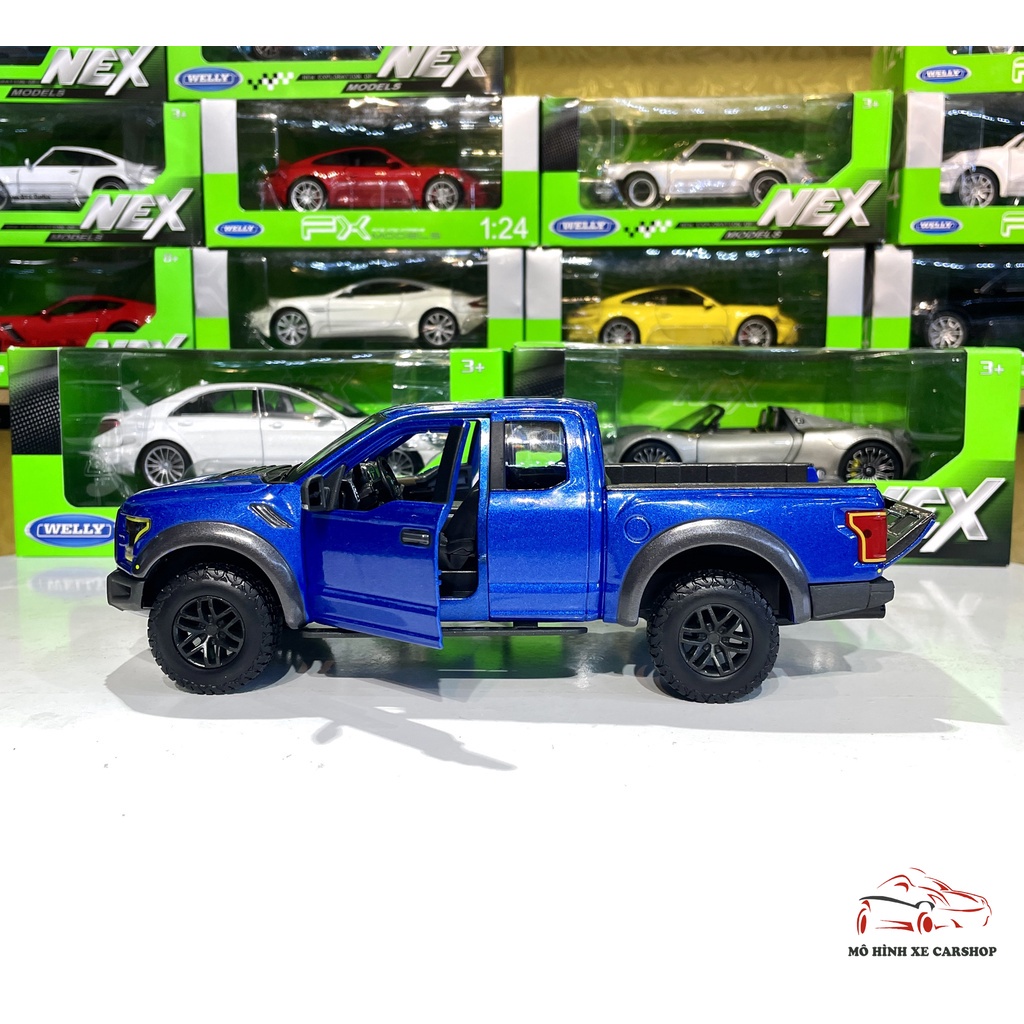 Mô hình xe Ford Ranger 2017 tỉ lệ 1:24 của hãng MAISTO màu xanh