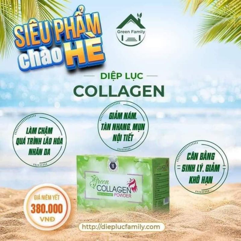 GIÁ DÙNG THỬ 10 gói - Diệp Lục Collagen [CHÍNH HÃNG] Săn Chắc Da, Chống Lão Hóa, Cân Bằng Nội Tiết | BigBuy360 - bigbuy360.vn