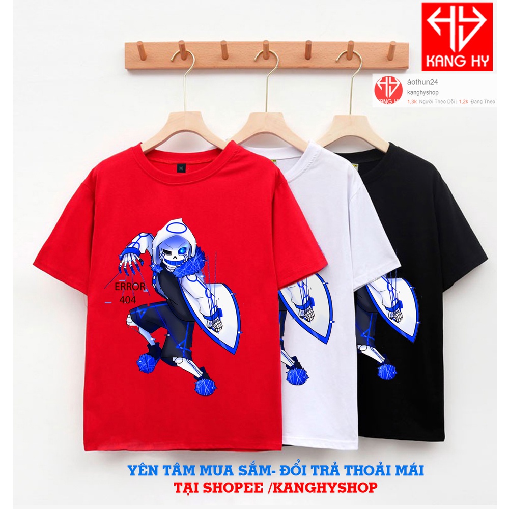 3 Màu Thun PhôngTrẻ Em In Hình Error 404  Sans  Cực Chất F183 Kanghyshop