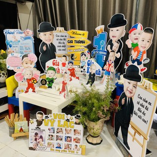 Nhận Đặt gấp_Hình CHIBI 20cm 30cm_ để bàn trang trí sinh nhật cho bé