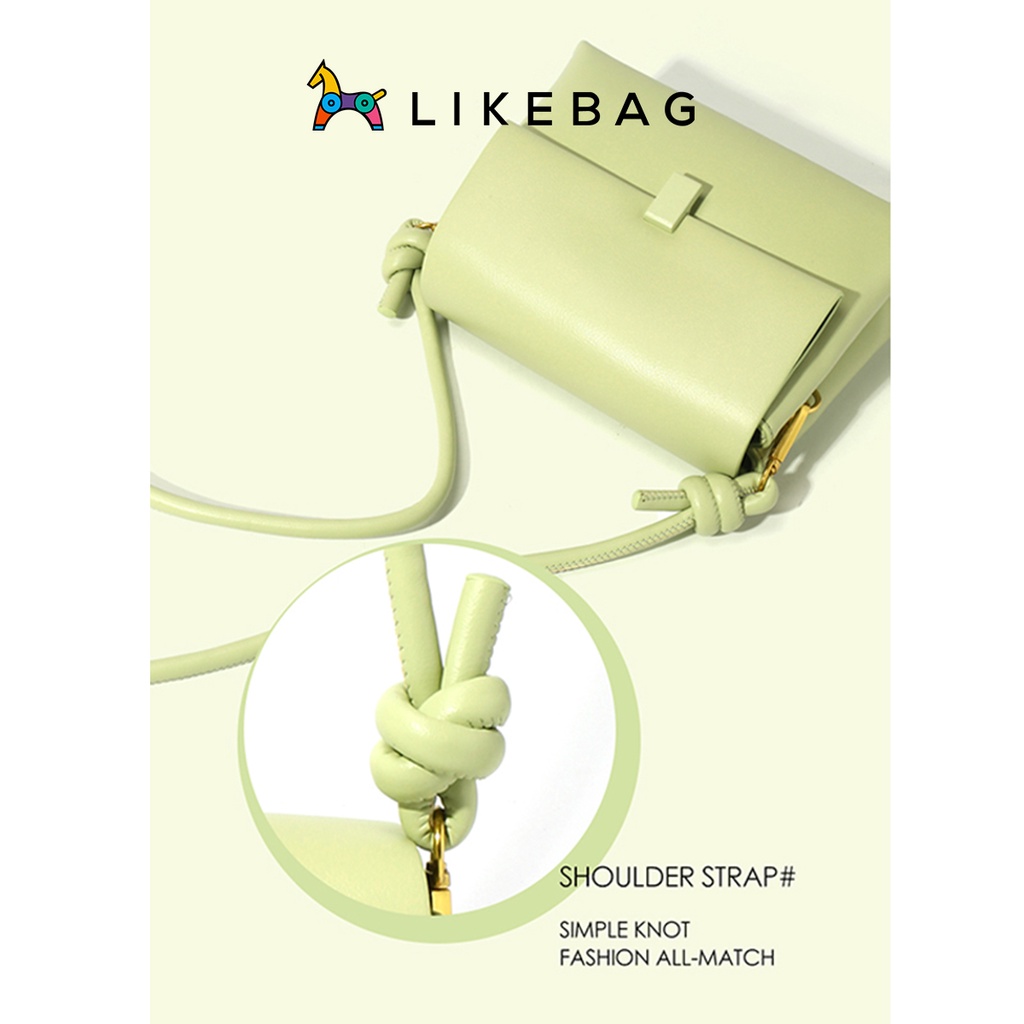 Túi đeo chéo nữ màu pastel LIKEBAG kiểu dáng Hàn Quốc 9784 - LIBAGI