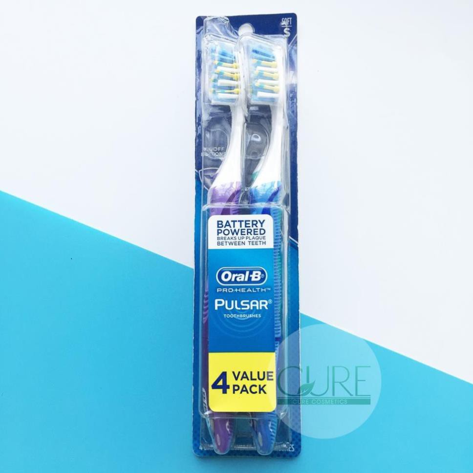 Bàn chải điện (bàn chải pin) Oral B 3D White Action chạy pin AA của Mỹ- làm sạch sâu đến từng kẽ răng