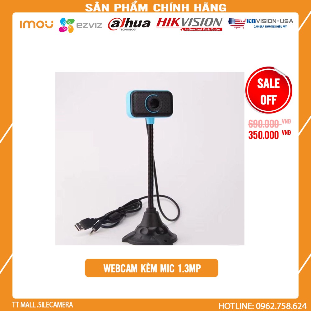 <Hot nhất mùa Cô-Vy> Webcam 1.3MP HD siêu nét Micro đàm thoại dạy học trực tuyến dành cho máy tính