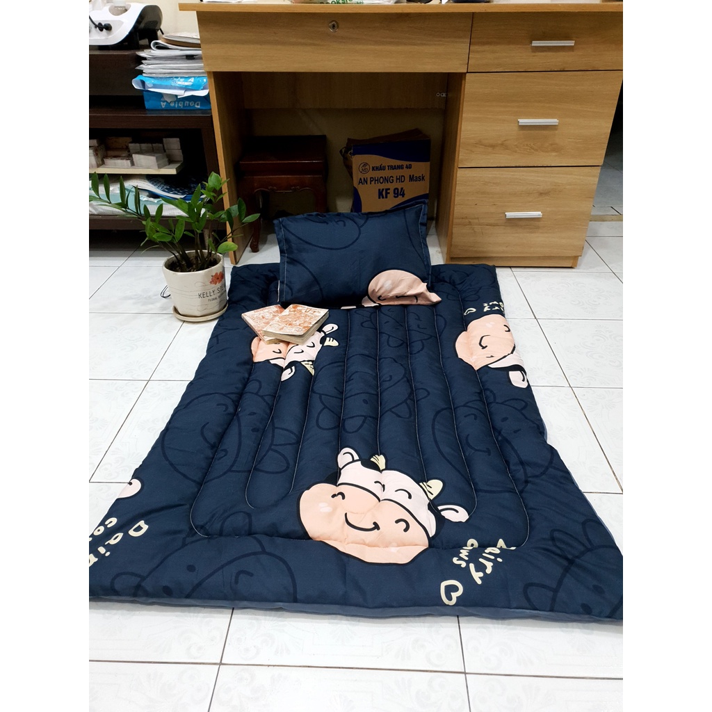 Nệm cho bé đi học nhà trẻ 80x120cm họa tiết hoạt hình trẻ em