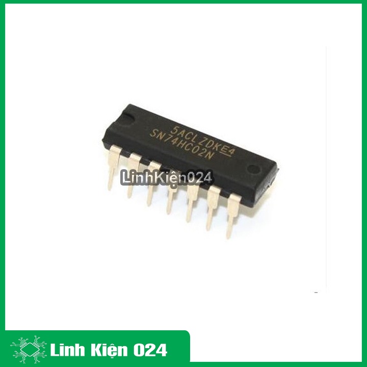 IC chức năng 74HC02 chân cắm DIP14 dùng cho mạch logic điện tử
