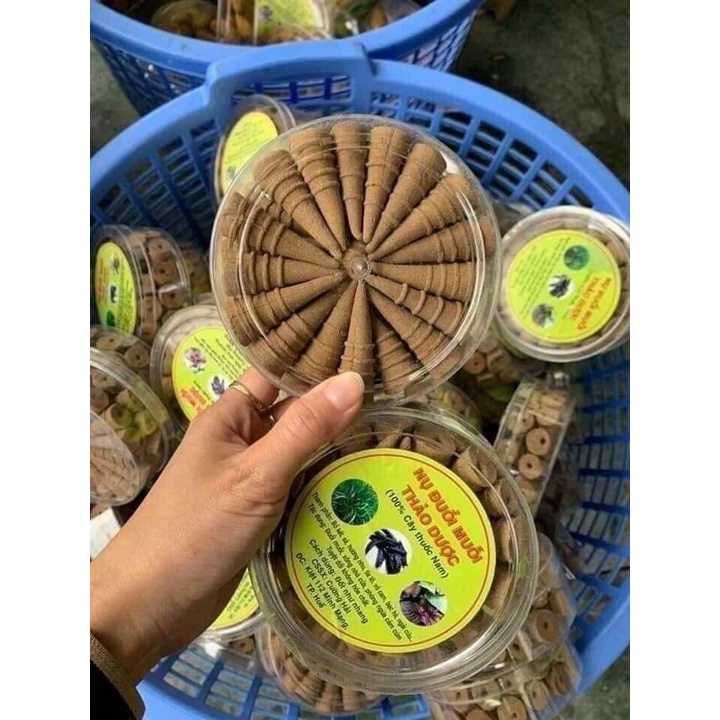 Hộp Nụ đuổi muỗi thảo dược 100% TỰ NHIÊN ( vỏ bưởi, cam, sả, bồ kết,...)