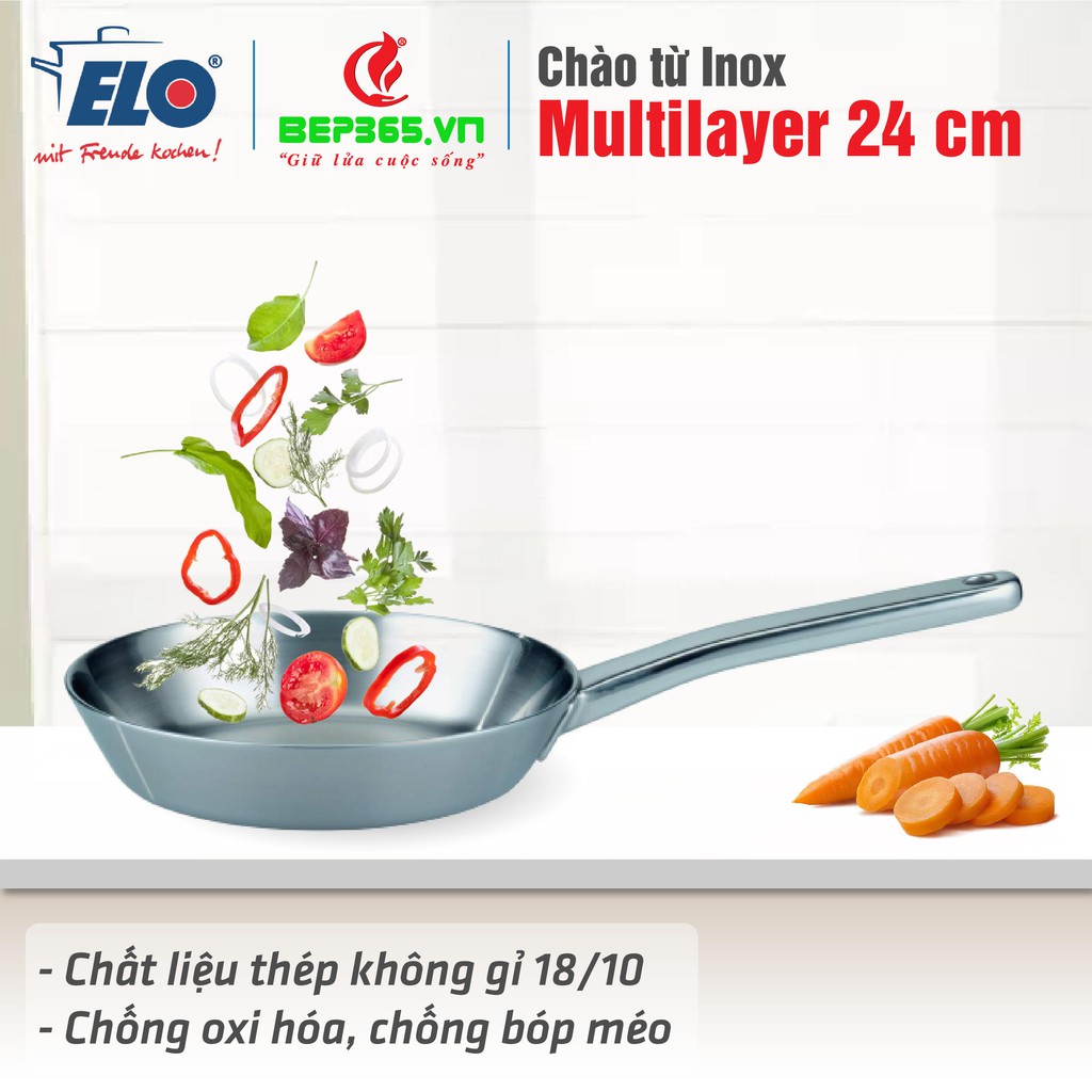 Chảo từ inox Elo Multilayer 24 cm