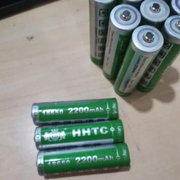 Pin Sạc Cell 18650 HHTC Green Lithium-ion 2200mAh 3.7V dùng cho Loa/ Đài/ Máy phóng thanh và Đèn pin