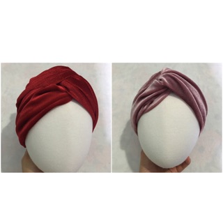 Mũ turban kiểu alibaba vải nhung