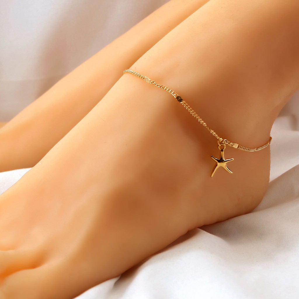 Lắc đeo chân ngôi sao, phụ kiên trang sức, Anklet LC001 - Filibra