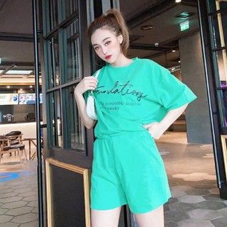 Đồ bộ nữ đồ mặc nhà , đồ bộ bigsize chất cotton Helen Clothing set chữ