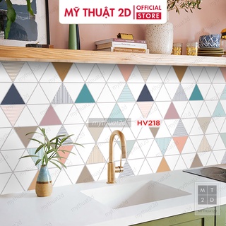 Cuộn 2 mét dài Decal gạch bông dán bếp dán tường, nhà tắm_kt 200x60cm