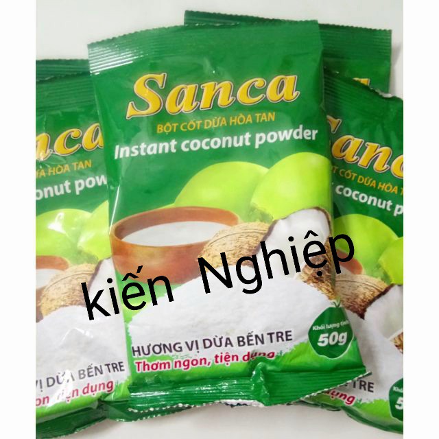 Combo 10 gói bột cốt dừa Sanca