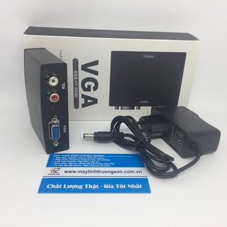 Bộ chuyển đổi vga sang hdmi box màu đen