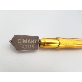 Dao cắt kính thân vàng C-MART