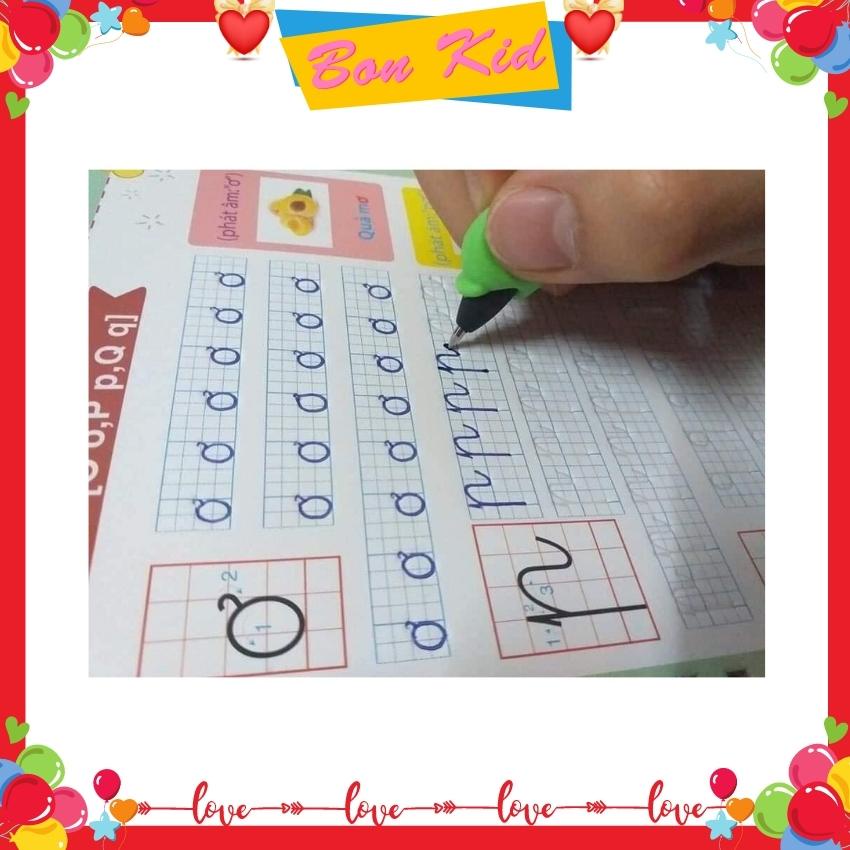 Sét Bộ 3 Đồ Chơi Giáo Dục Tập Viết Chữ, Số, Nét Cơ Bản Tự Xóa Bay Màu