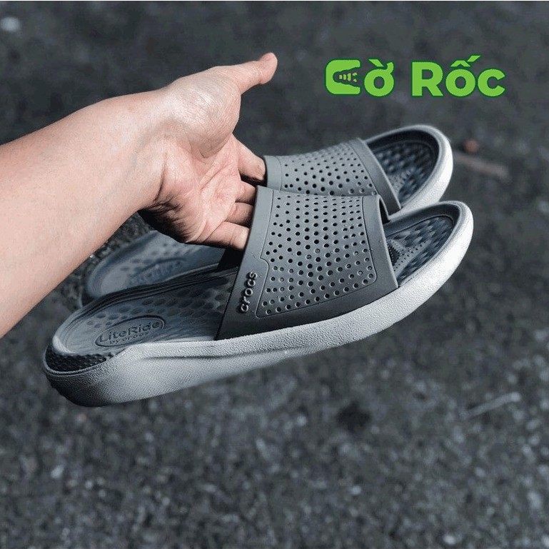 Dép lê cross literide quai ngang hàng xuất khẩu full box cho Nam Nữ đủ 8 màu, 8 size