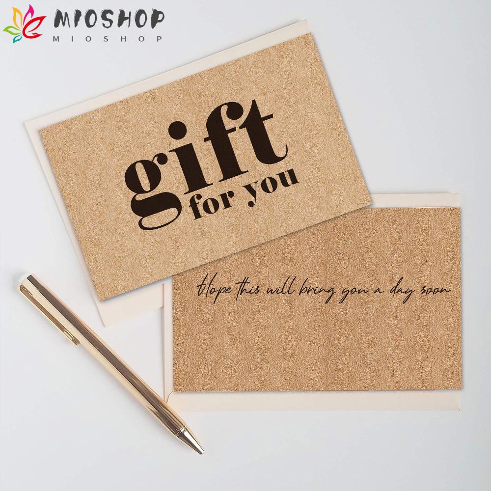 Set 30 Tấm Thiệp "Quà Tặng" In Chữ Thank You "