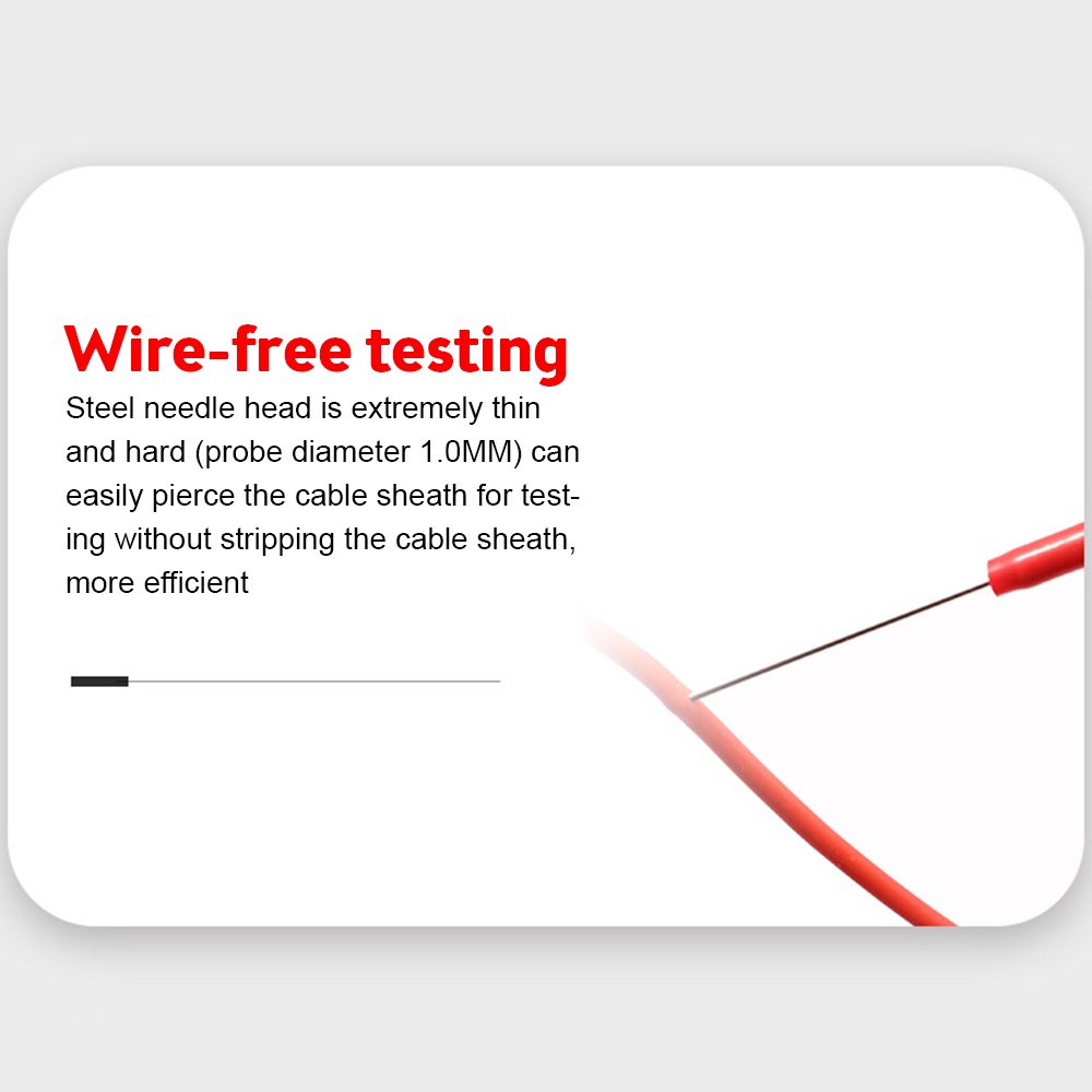 Đầu dò thử điện vạn năng AIDEEPEN bằng thép không gỉ nhựa PVC cách điện