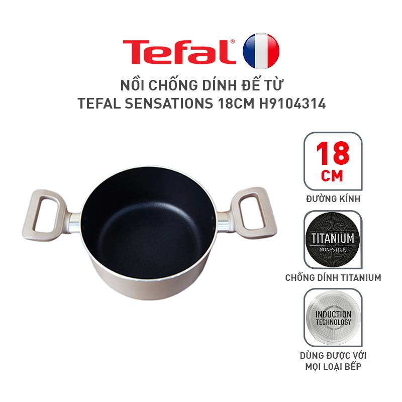 Combo Tefal Sensations Nồi 18cm & Nồi 24cm