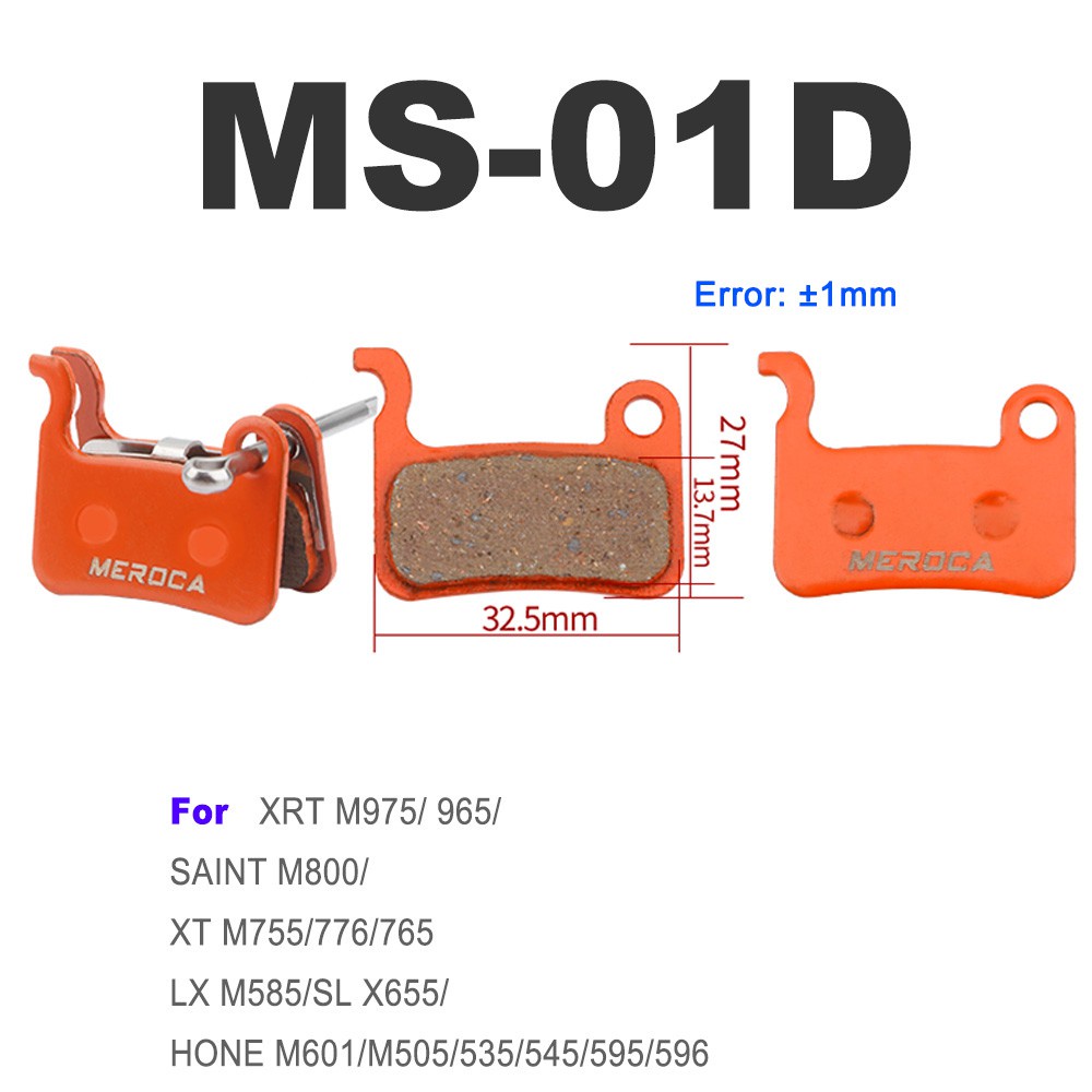 MEROCA Má Phanh Bằng Nhựa Resin Cho Xe Đạp Leo Núi Má Phanh Đĩa Thủy Lực MTB Phụ Kiện Đạp Xe